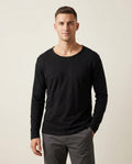 Lands Fashion - Kezok | Long-Sleeved Scoop Neck T-Shirt Men