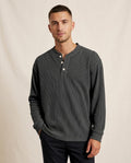 Lands Fashion - Nitok | Ribbed Henley Sweater Men