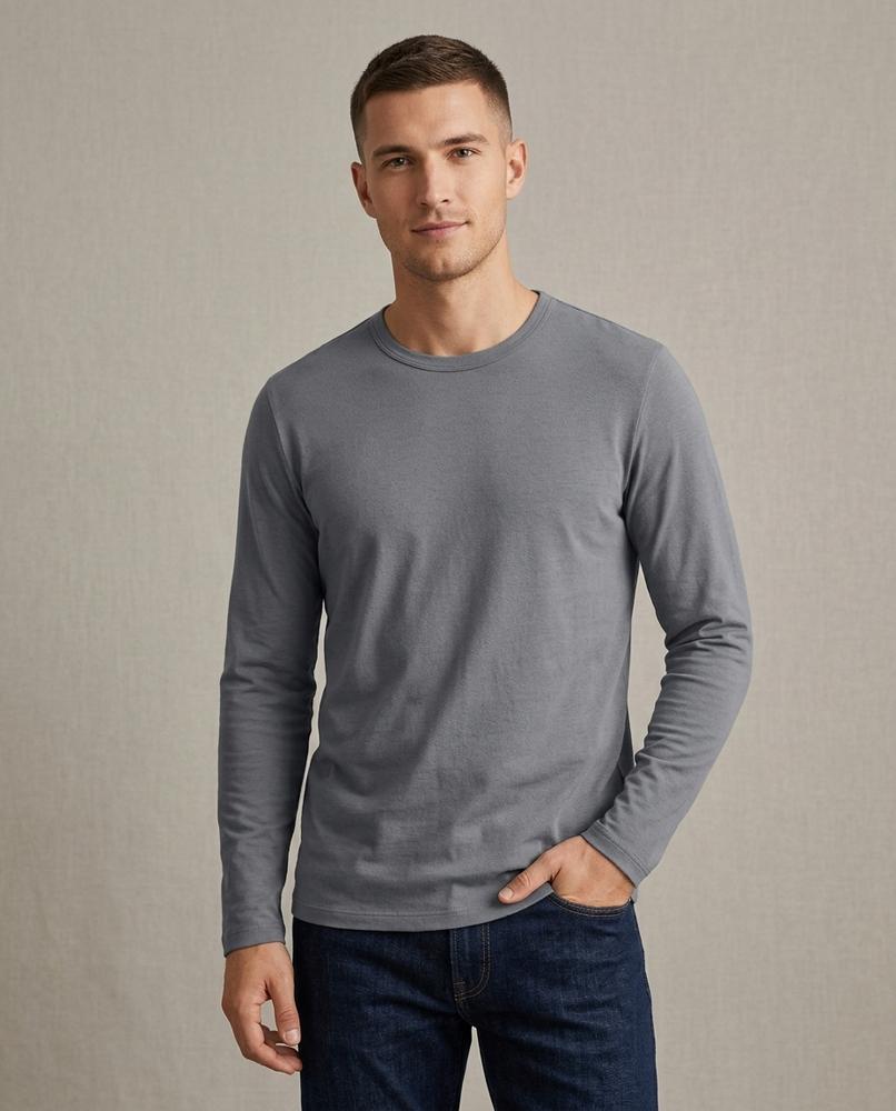 Lands Fashion - Cages | Long-Sleeved Crewneck T-Shirt Men