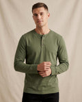 Lands Fashion - Vizuk | Long-Sleeved Button-Placket T-Shirt Men