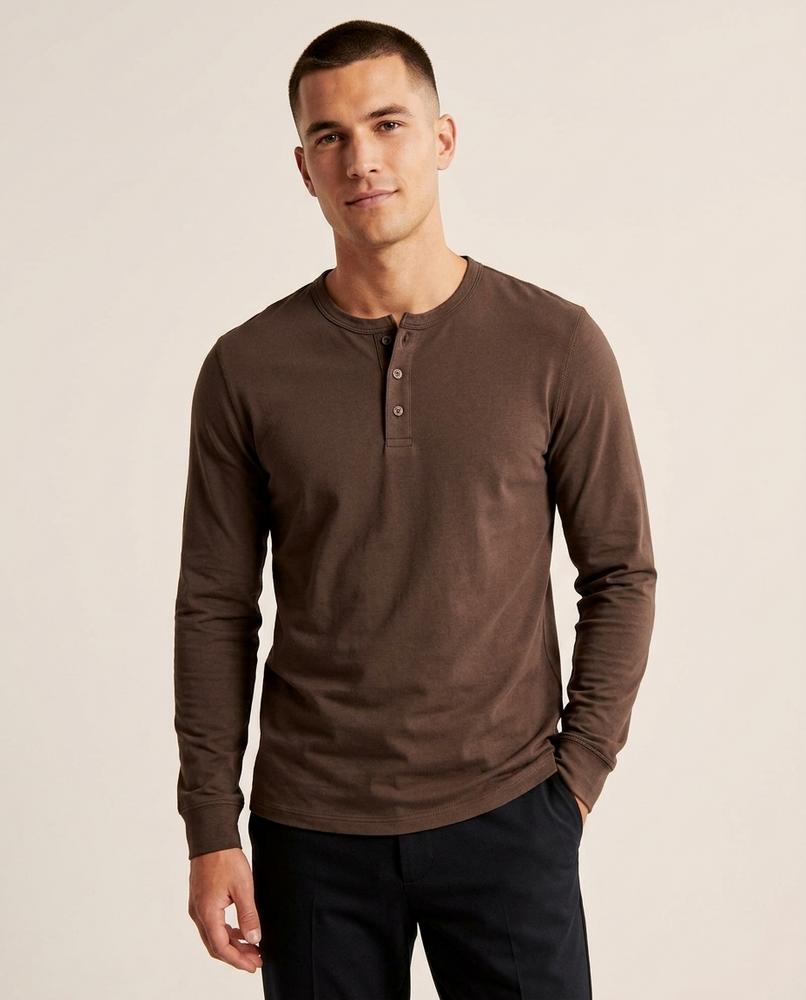 Lands Fashion - Vizuk | Long-Sleeved Button-Placket T-Shirt Men