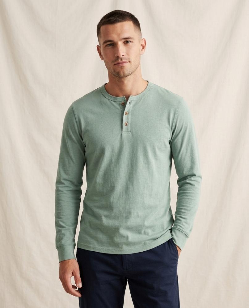 Lands Fashion - Vizuk | Long-Sleeved Button-Placket T-Shirt Men