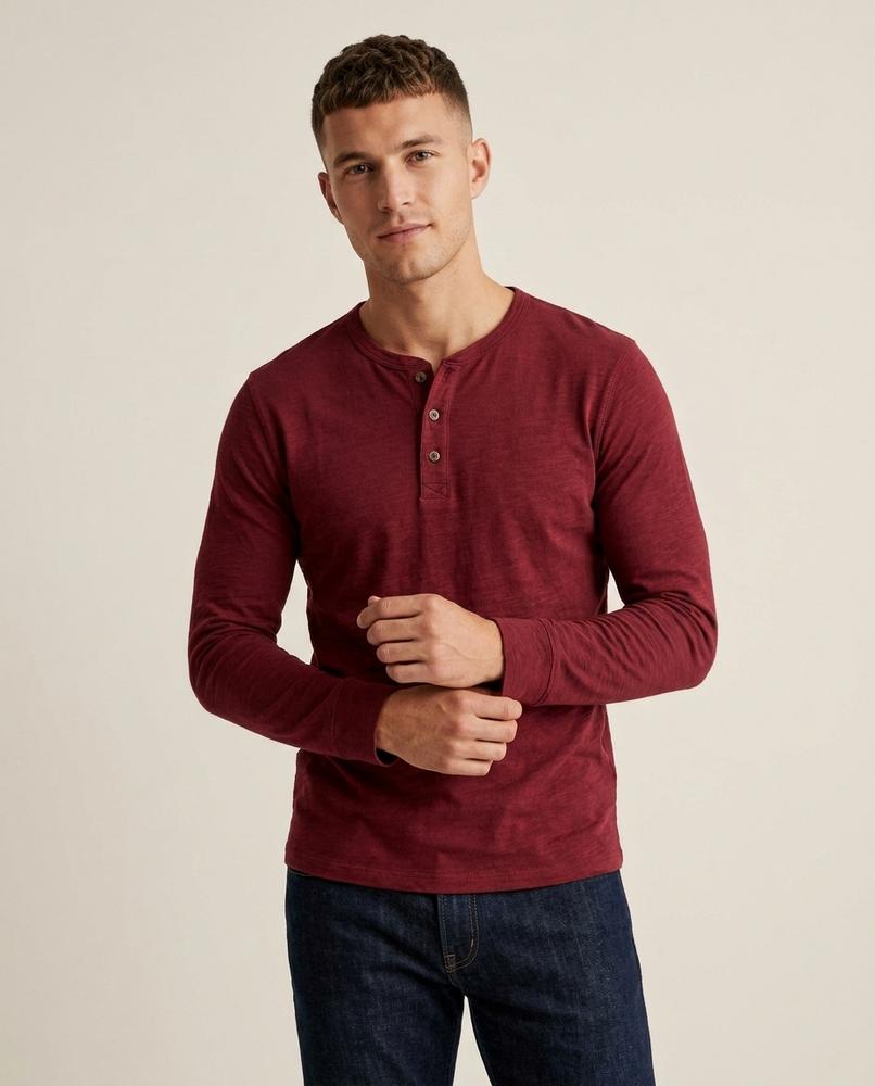 Lands Fashion - Vizuk | Long-Sleeved Button-Placket T-Shirt Men