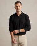 Lands Fashion - Tedod | Long-Sleeved Cotton Polo Shirt Men