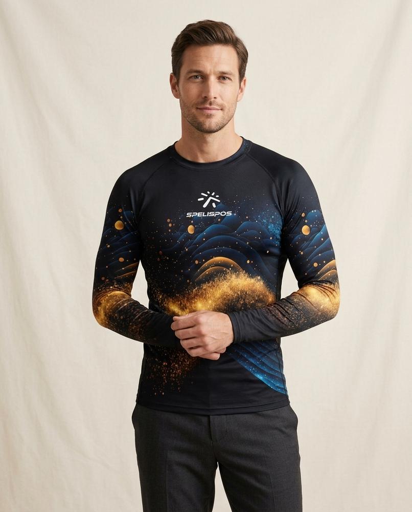 Lands Fashion - Zobil | Long-Sleeved Printed T-Shirt Men