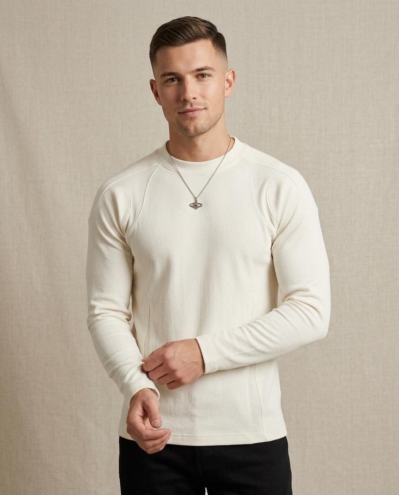 Lands Fashion - Dikos | Mock-Neck Long-Sleeved Top Men