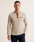 Lands Fashion - Vepum | Ribbed Henley-Style Shirt Men