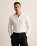 Lands Fashion - Easim | Waffle-Knit Henley Shirt Men