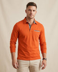 Lands Fashion - Dudor | Long-Sleeved Contrast-Trim Shirt Men