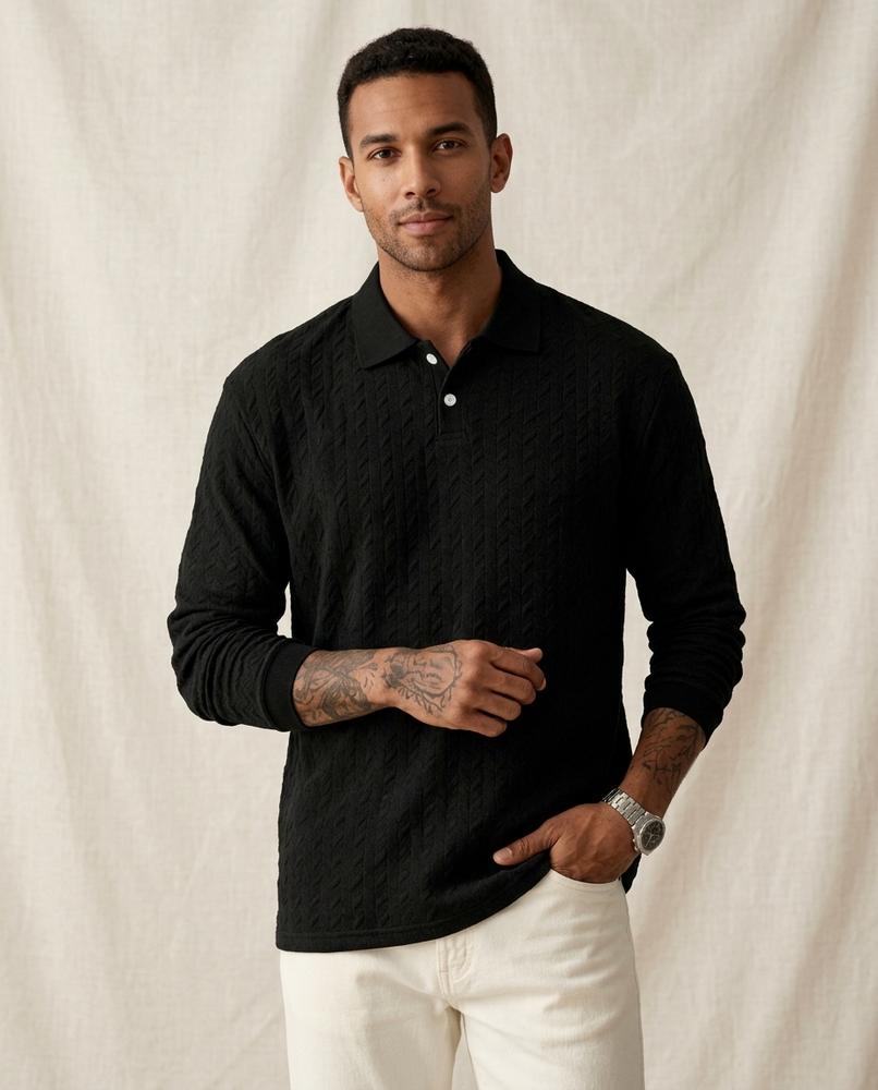 Lands Fashion - Dumus | Textured Long-Sleeved Sweater Men