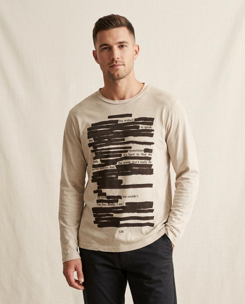 Lands Fashion - Zoton | Long-Sleeved Printed T-Shirt Men