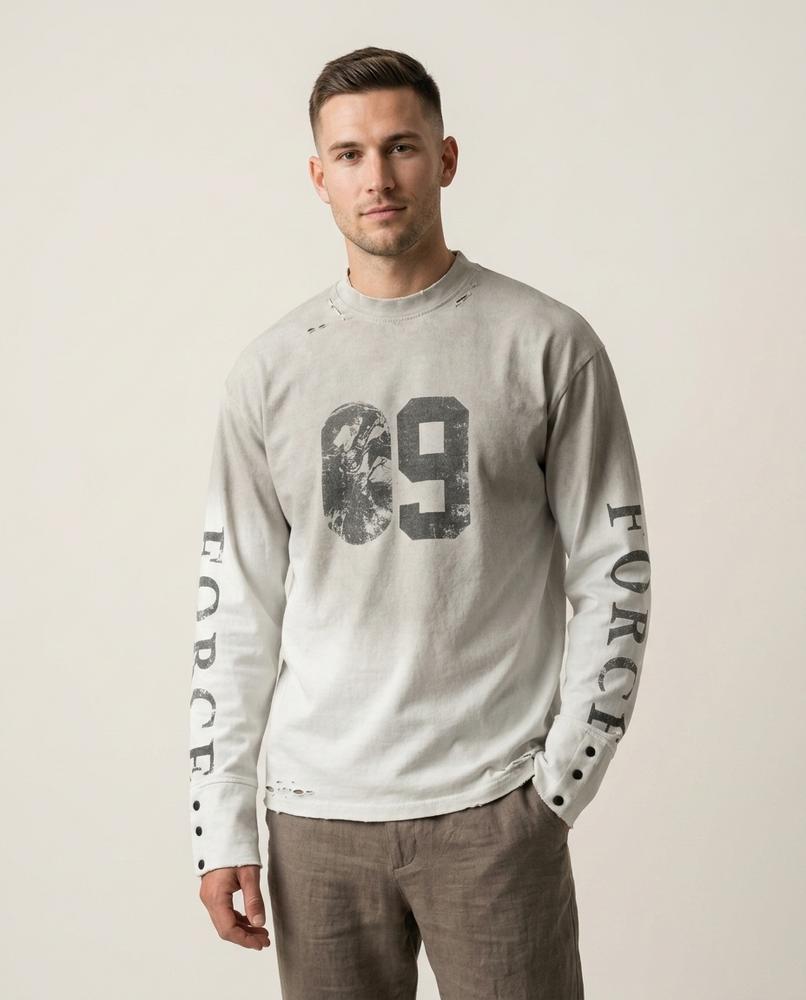 Lands Fashion - Nates | Printed Distressed T-Shirt Men