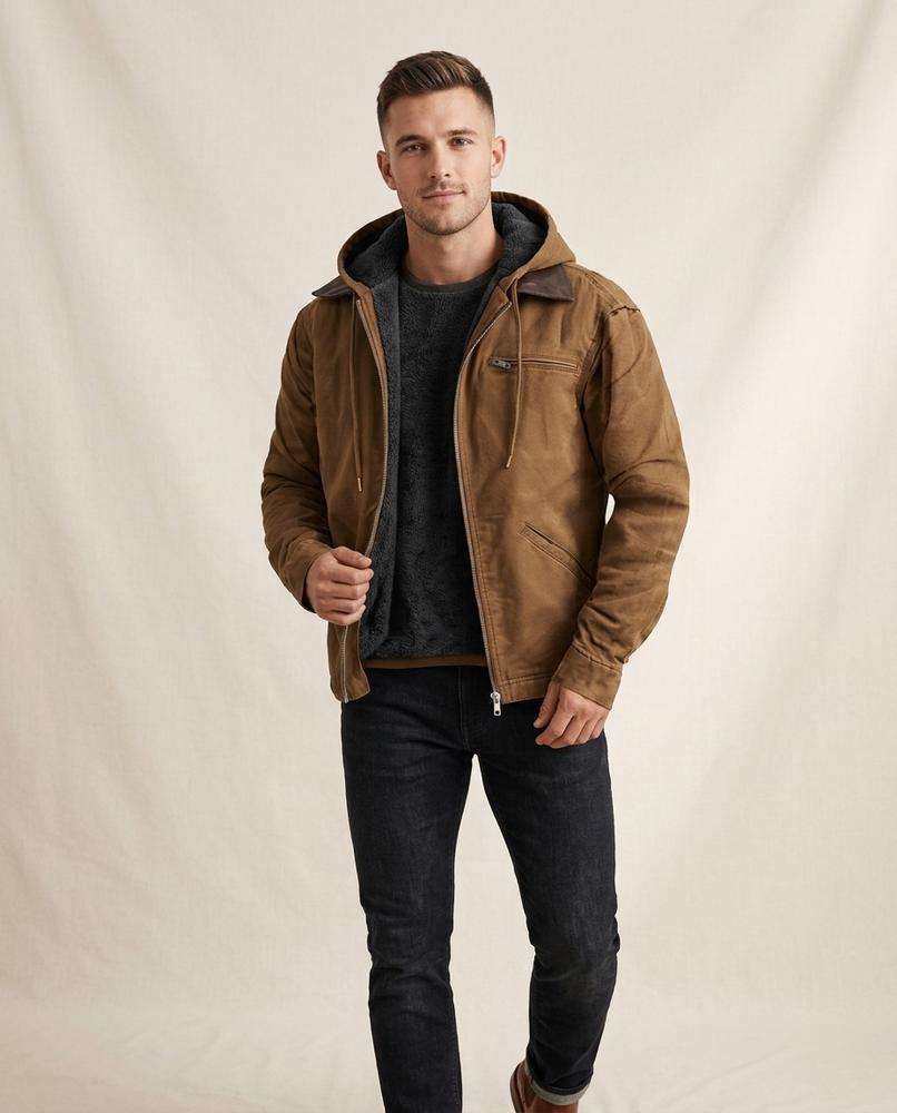 Lands Fashion - Yiwel | Hooded Lined Jacket Men