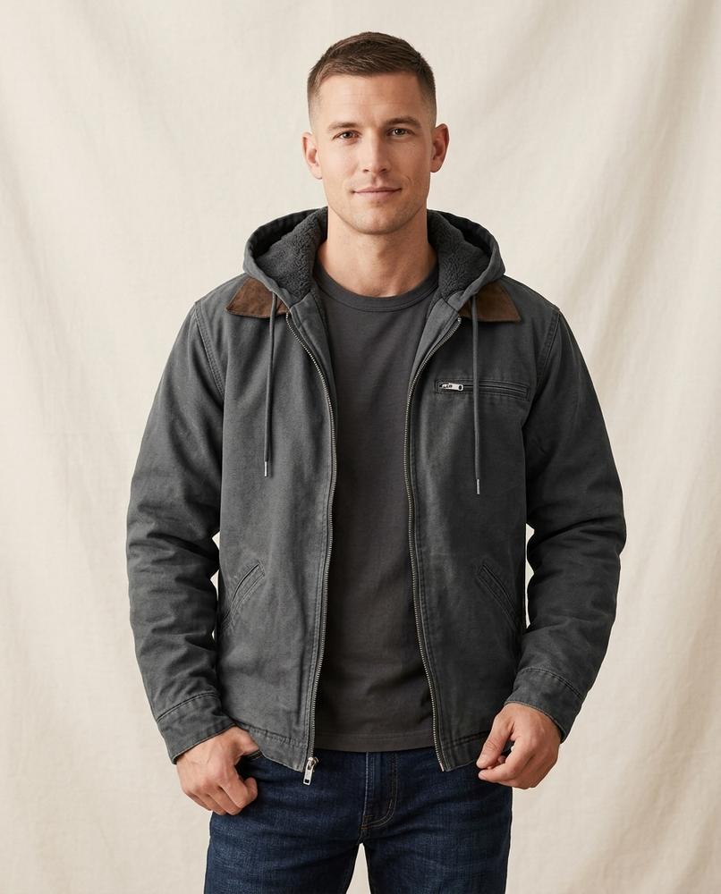 Lands Fashion - Yiwel | Hooded Lined Jacket Men