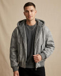 Lands Fashion - Tudos | Faux Fur-Lined Hooded Jacket Men