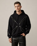 Lands Fashion - Ravor | Zippered Relaxed Fit Hoodie Men