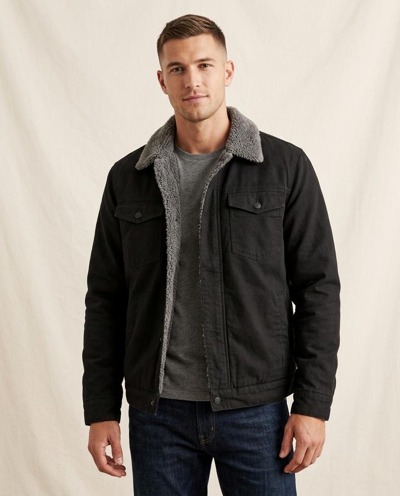 Lands Fashion - Vepam | Fleece-Lined Button-Front Jacket Men