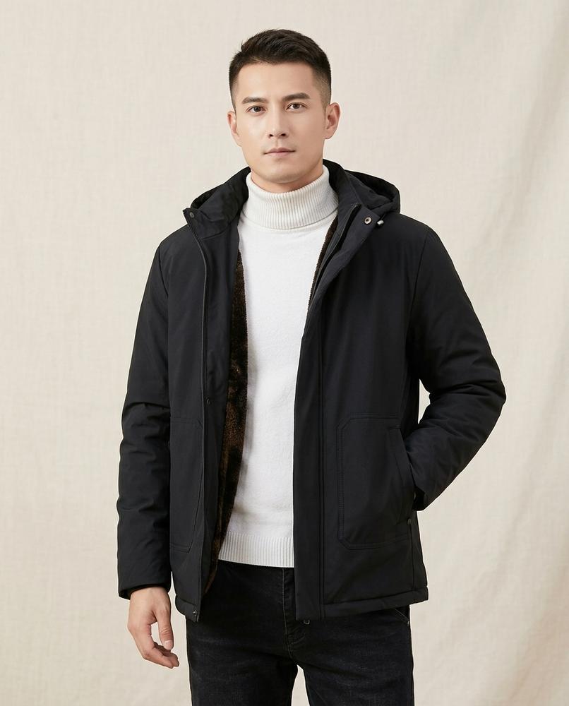 Lands Fashion - Yuvev | Lined Hooded Jacket Men