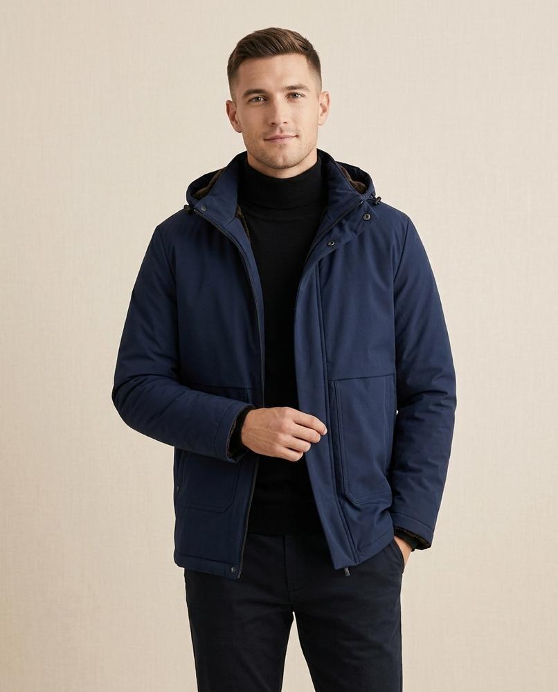 Lands Fashion - Yuvev | Lined Hooded Jacket Men