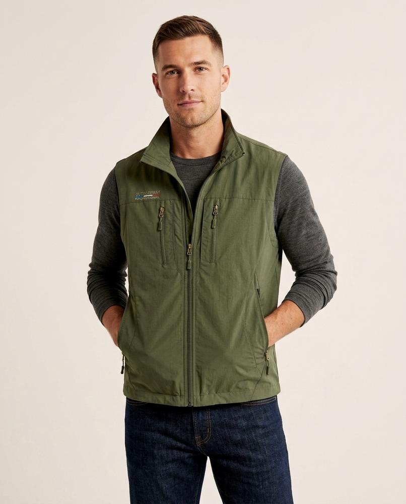 Lands Fashion - Comil | Zip-Up Multi-Pocket Vest Men