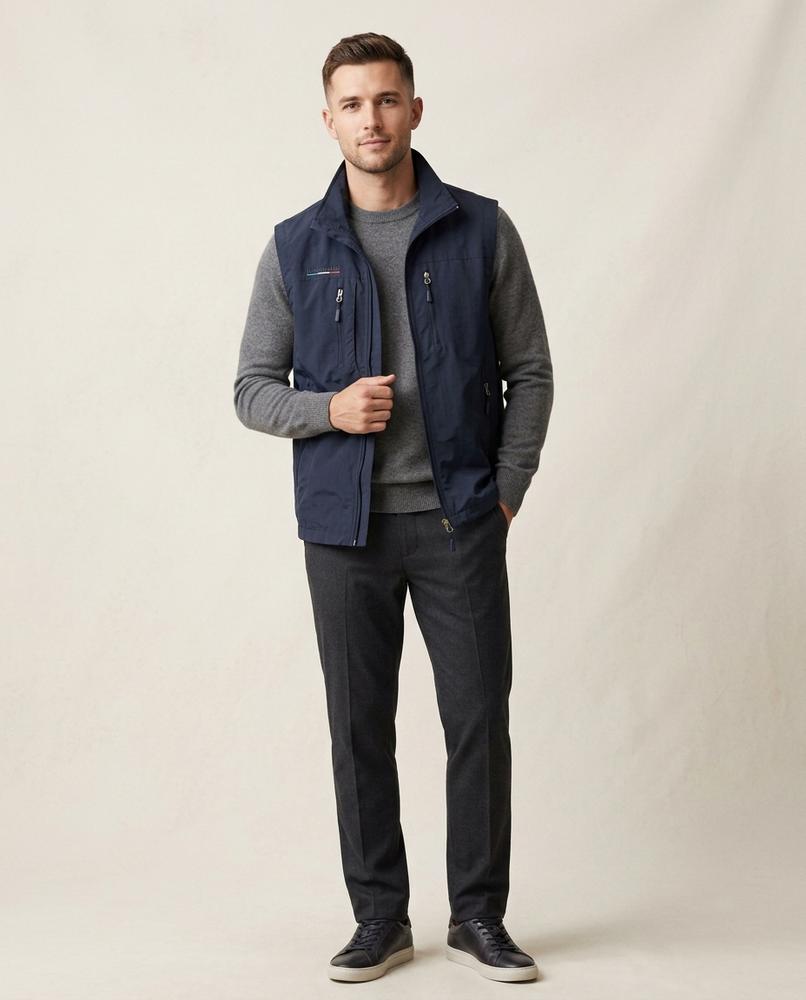 Lands Fashion - Comil | Zip-Up Multi-Pocket Vest Men