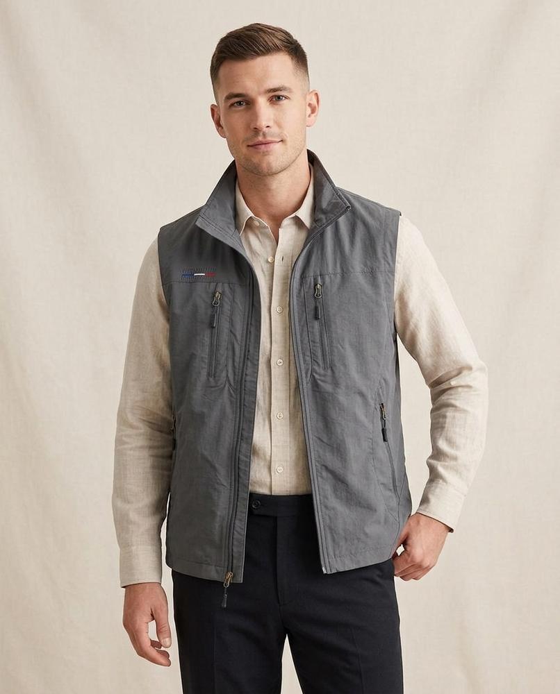 Lands Fashion - Comil | Zip-Up Multi-Pocket Vest Men