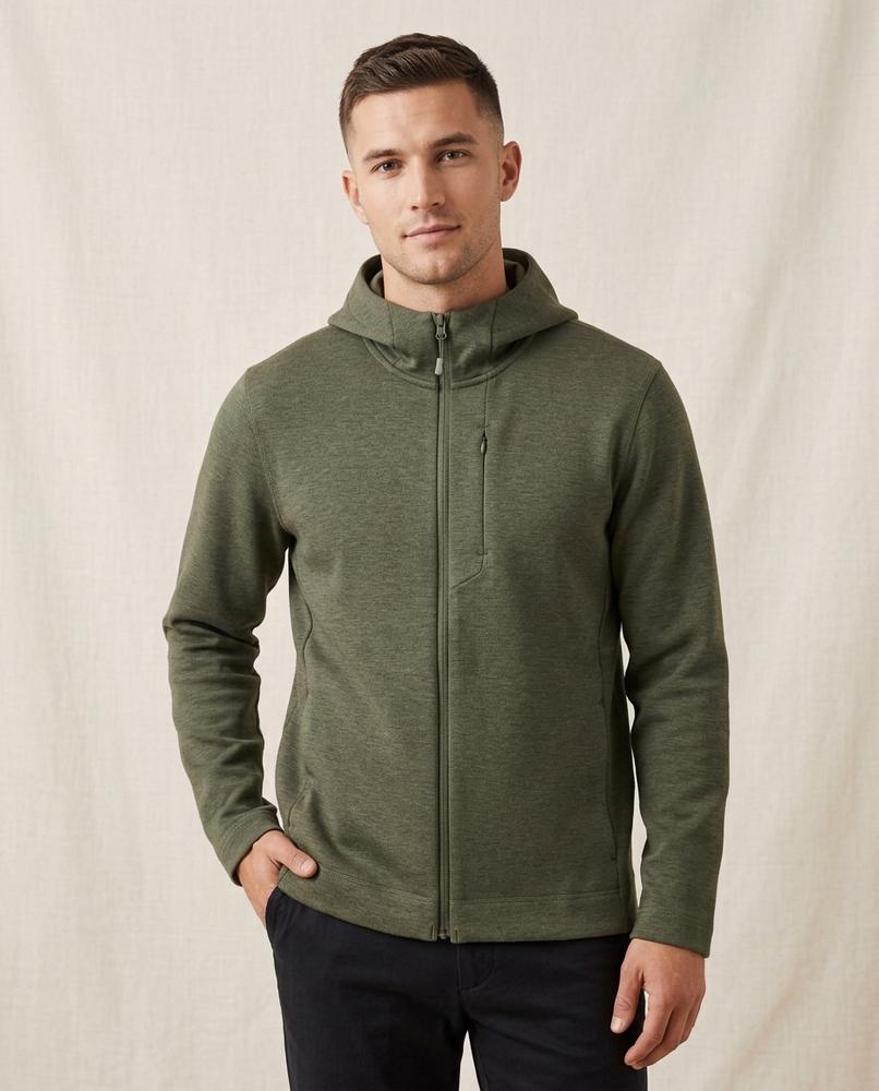 Lands Fashion - Dalis | Zip-Up Heathered Hoodie Men