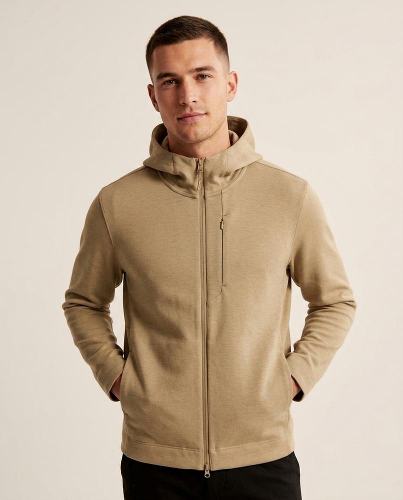 Lands Fashion - Dalis | Zip-Up Heathered Hoodie Men