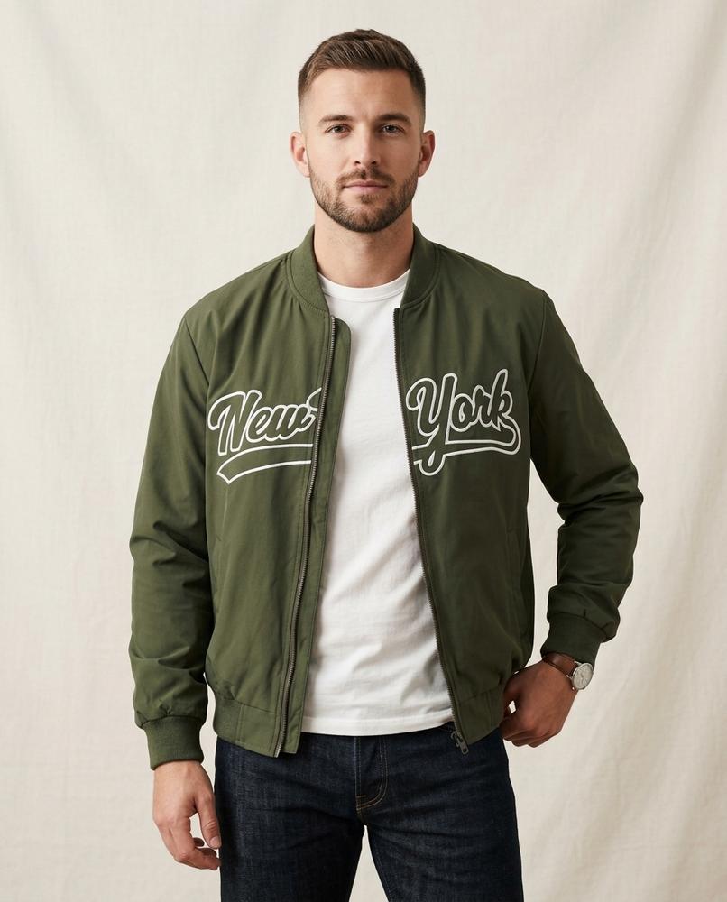 Lands Fashion - Lonik | Graphic Zip-Up Jacket Men