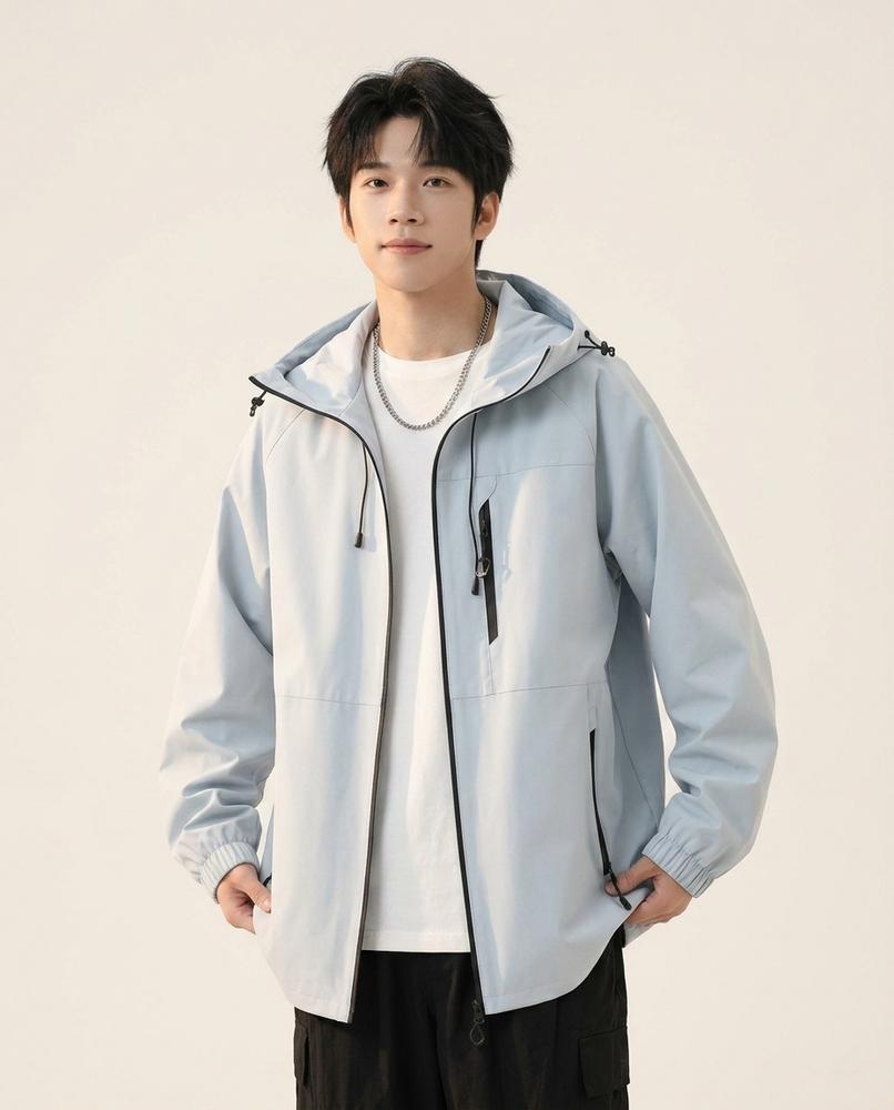 Lands Fashion - Letam | Hooded High-Collar Jacket Men