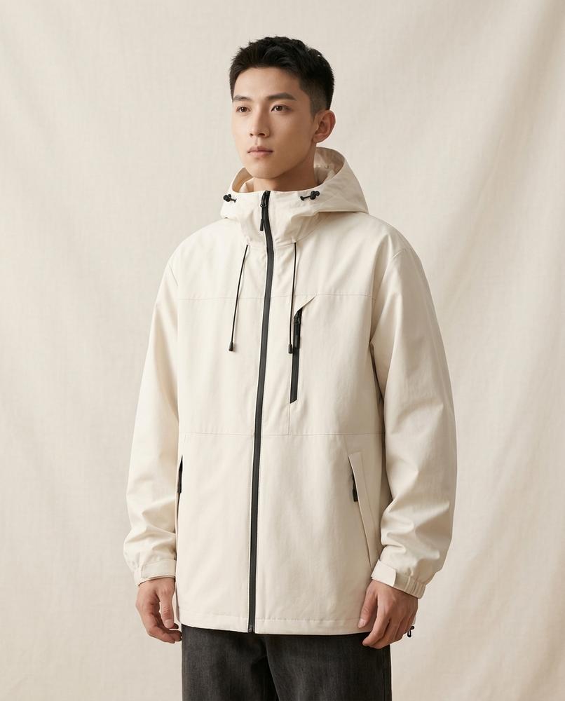 Lands Fashion - Letam | Hooded High-Collar Jacket Men