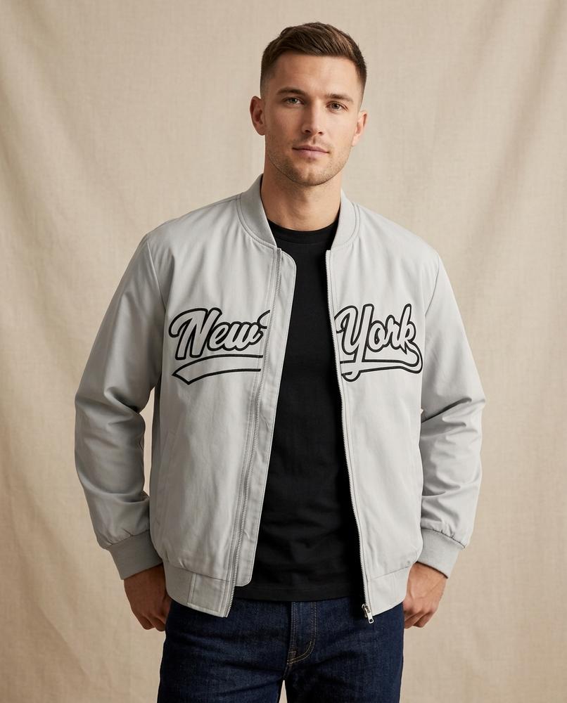 Lands Fashion - Lonik | Graphic Zip-Up Jacket Men