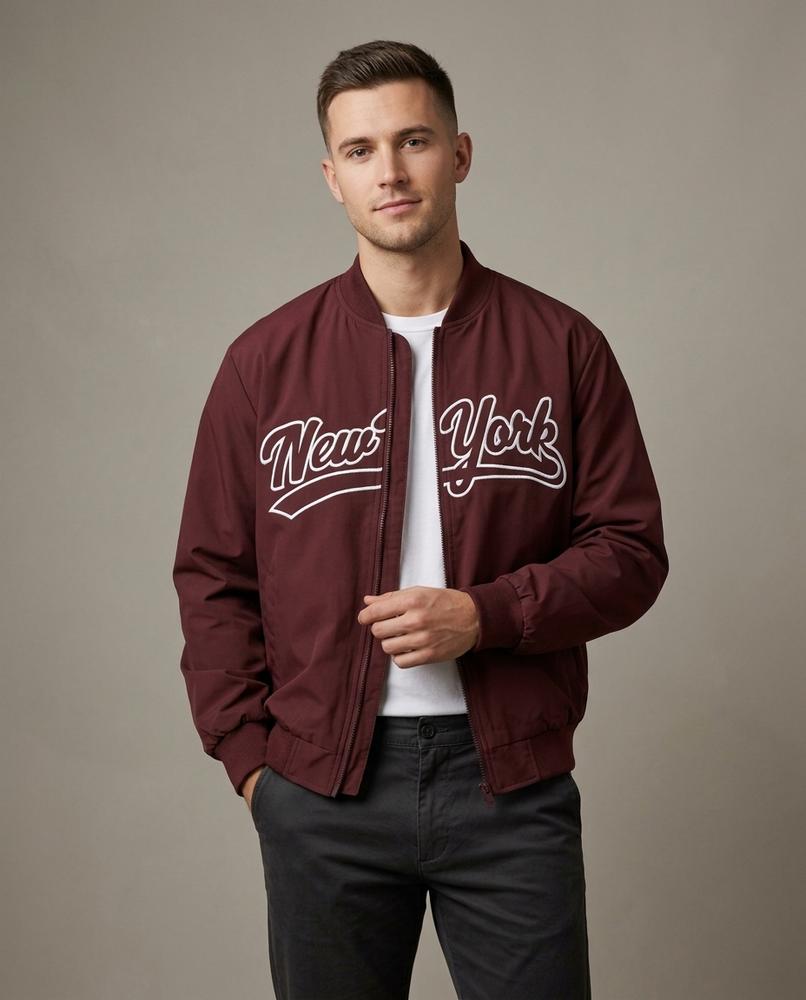 Lands Fashion - Lonik | Graphic Zip-Up Jacket Men