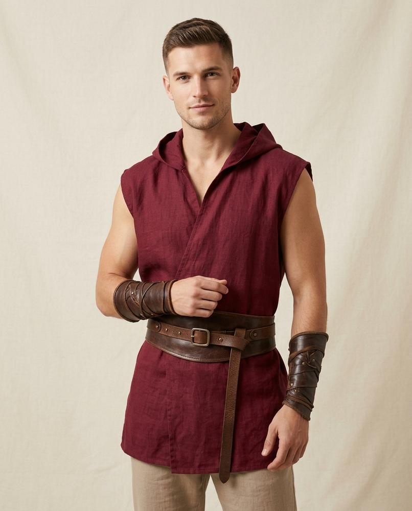 Lands Fashion - Zepor | Hooded Sleeveless Tunic Men