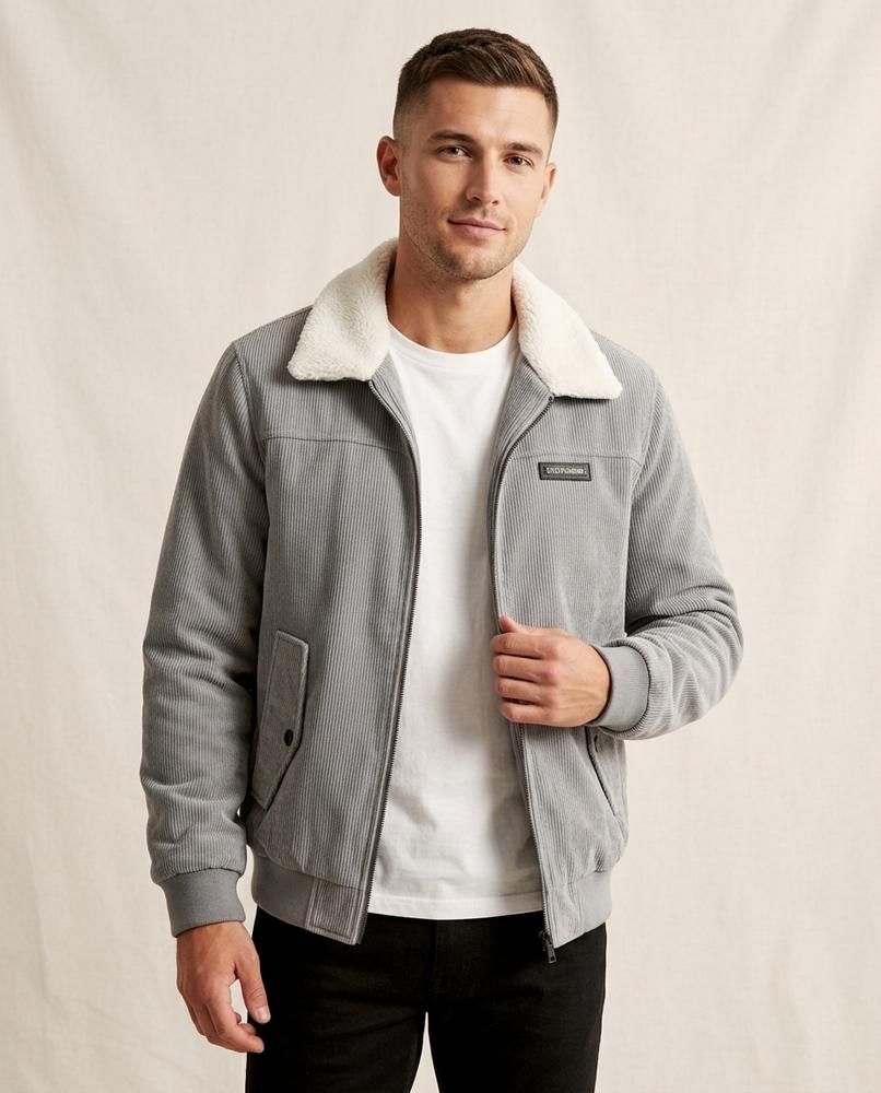 Lands Fashion - Nadis | Corduroy Fleece-Collar Jacket Men
