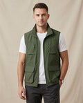Lands Fashion - Lavit | Multi-Pocket Zip-Front Vest Men