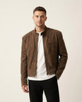 Lands Fashion - Yotot | Suede Band-Collar Jacket Men