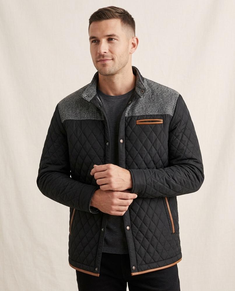 Lands Fashion - Nomit | Quilted Two-Tone Jacket Men