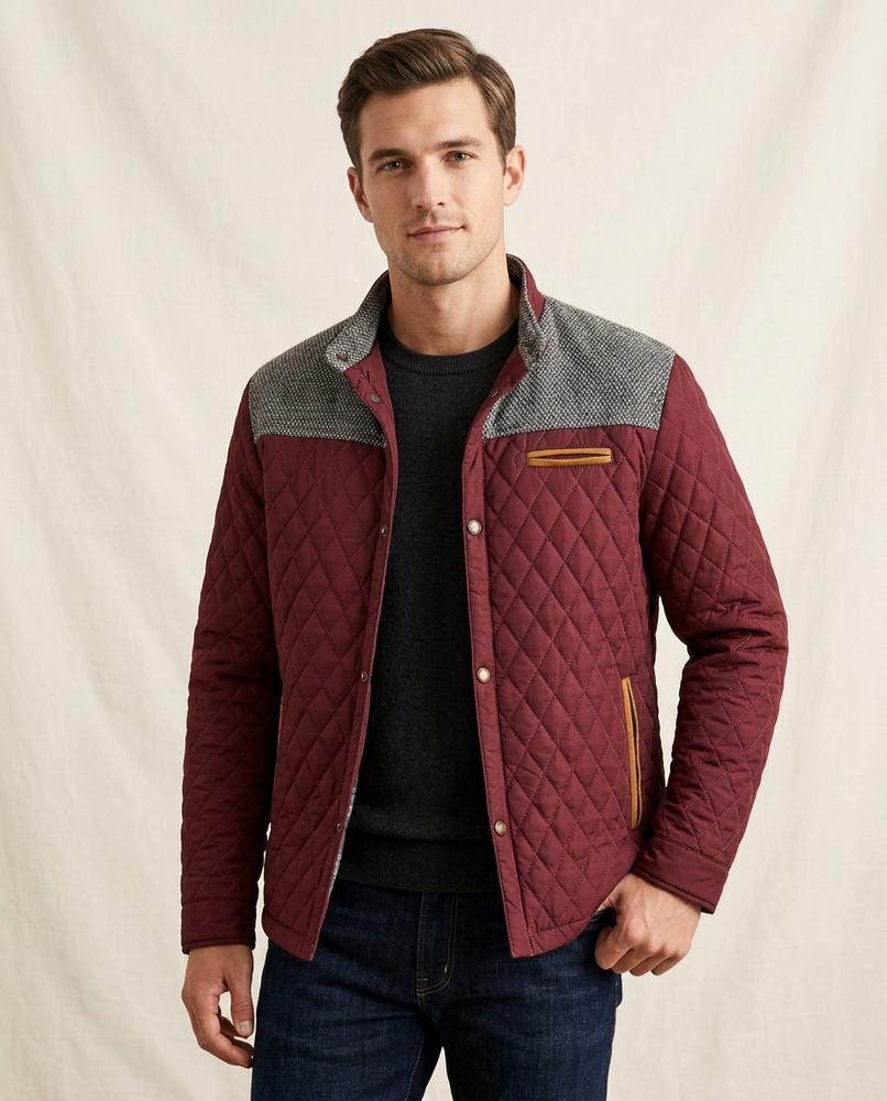 Lands Fashion - Nomit | Quilted Two-Tone Jacket Men