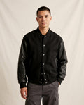 Lands Fashion - Zilus | Mixed-Material Snap-Button Jacket Men