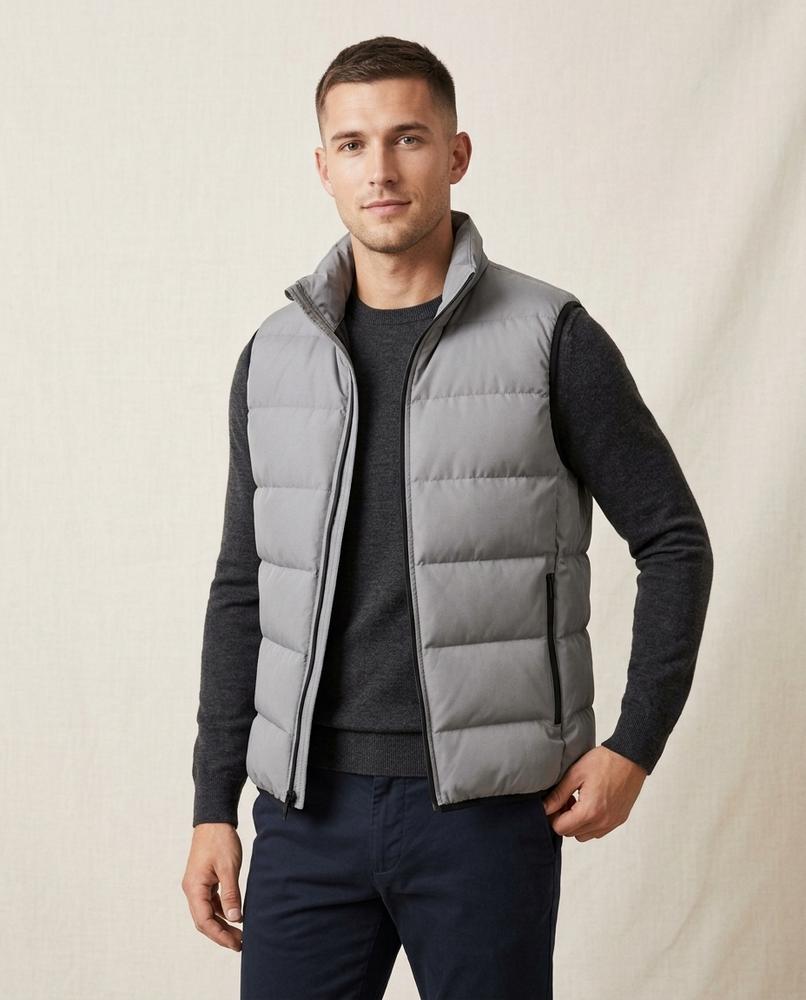 Lands Fashion - Vefiv | Quilted Zip-Up Vest Men