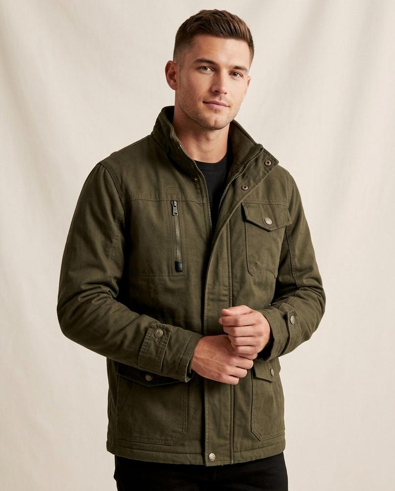 Lands Fashion - Kuvuv | Fleece-Lined Multi-Pocket Jacket Men
