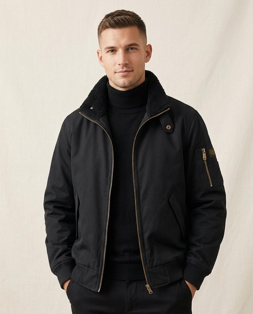 Lands Fashion - Ranon | Fleece-Lined Zip-Up Jacket Men
