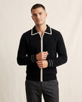Lands Fashion - Dasiv | Zip-Up Collared Knit Cardigan Men