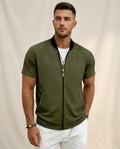 Lands Fashion - Cekal | Short-Sleeved Zip-Up Jacket Men