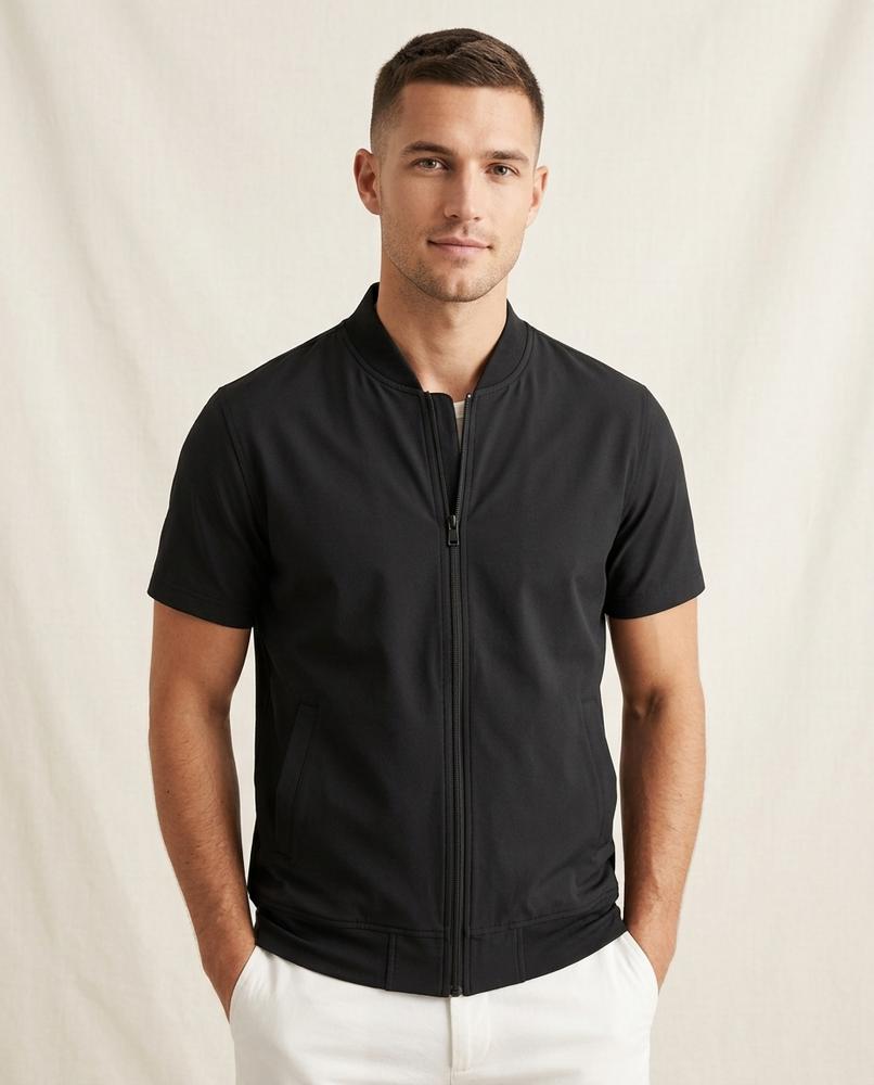 Lands Fashion - Cekal | Short-Sleeved Zip-Up Jacket Men