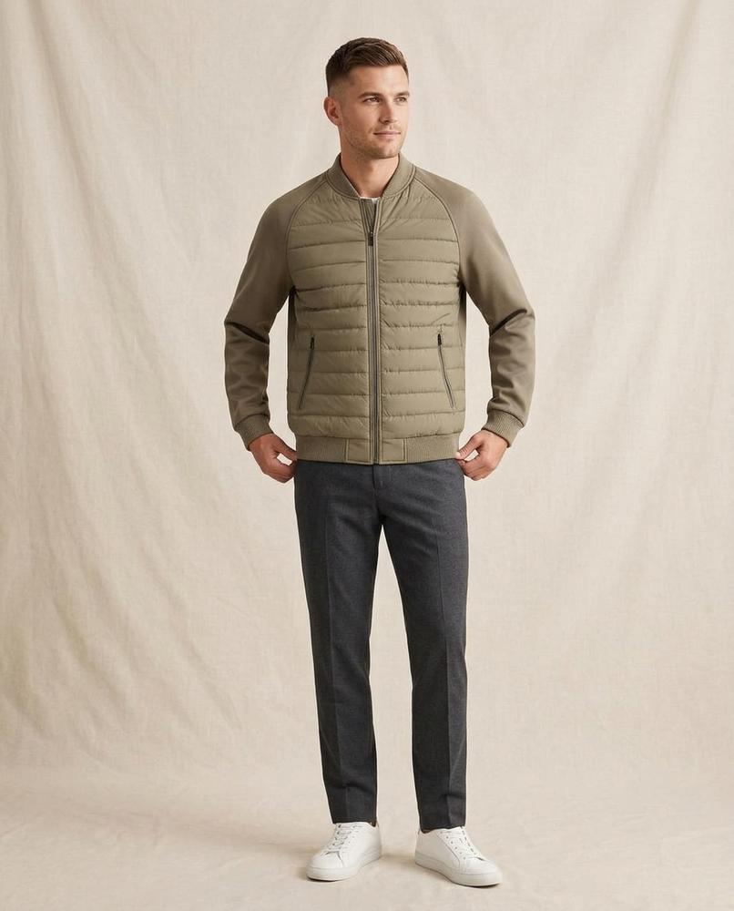 Lands Fashion - Zinok | Quilted Zip-Up Jacket Men