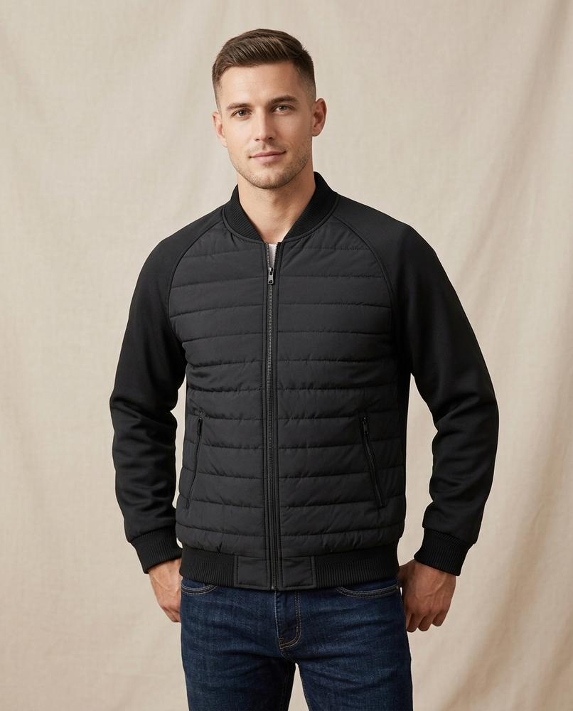 Lands Fashion - Zinok | Quilted Zip-Up Jacket Men