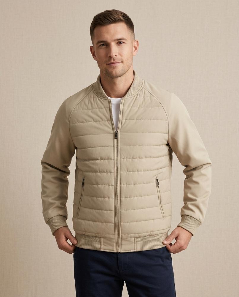 Lands Fashion - Zinok | Quilted Zip-Up Jacket Men