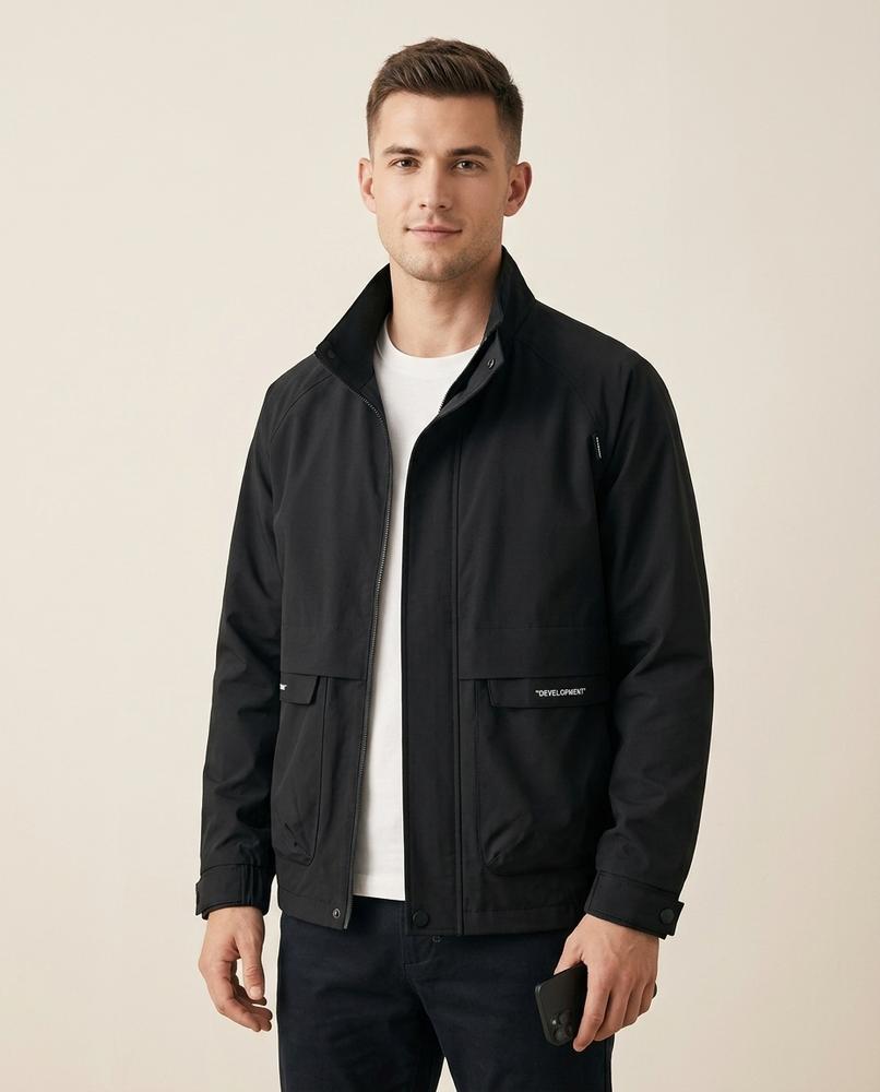 Lands Fashion - Aahet | Zip-Up Stand-Collar Jacket Men